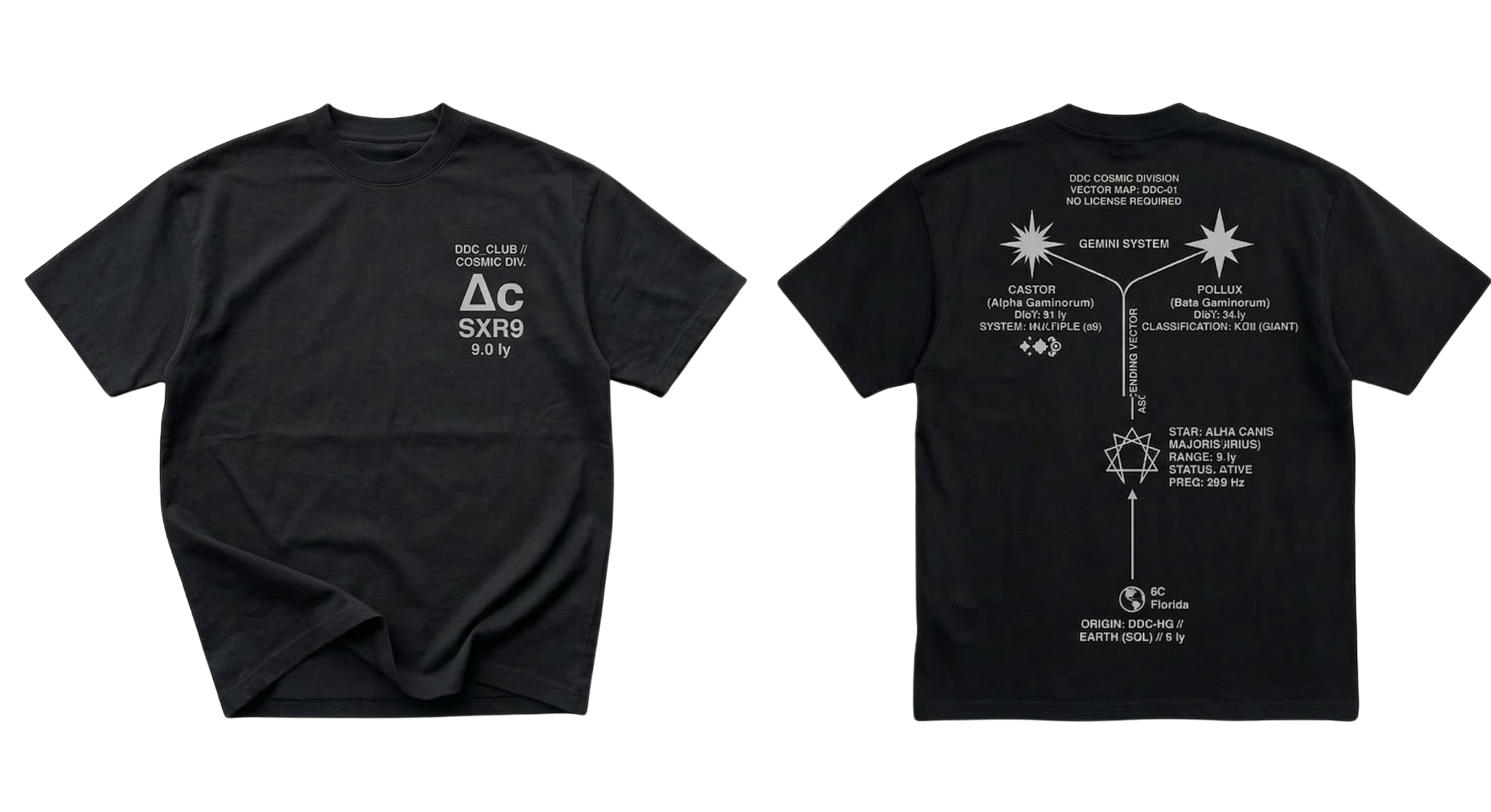 DDC Cosmic Div. I/ Vector Map Tee